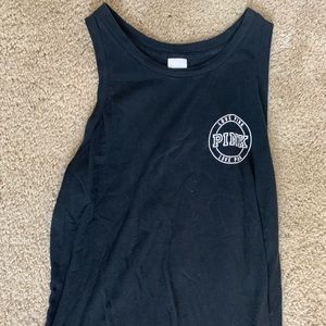 VS PINK Black Tank Top